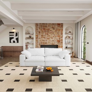 MAYEERTY Sofa with Armrest - Corduroy, Armrest Design, Comfort Seat, No Assembly, for Living Room/Bedroom - 1 of 4