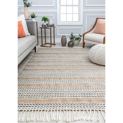 Rugs America Piper PI10A Farmhouse Textured/Stripe Area Rug