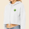 Dalix Alien Embroidered Fleece Cropped Hoodie Cold Fall Winter Women - 4 of 4