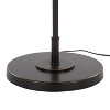 LumiSource Puck 63" Contemporary Metal Floor Lamp in Oil Rubbed Bronze with Beige Linen Shade from Grandview Gallery: Arc Design, UL Listed - 3 of 4