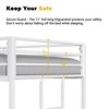 TiramisuBest Twin-over-Full Bunk Bed: Heavy-duty Sturdy Metal, Noise Reduced,Wooden Guardrail, Convenient for Three, No Box Spring, White - 4 of 4