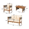 Christopher Knight Home Valentina Patio 4 Piece Rustic Rope Weave Acacia Wood Furniture Set with Cushions - 3 of 4