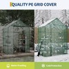 Greenhouses for Outdoors with 4 Wire Shelves, 57 x 29 x 77 inch Portable Greenhouse with Thicken PE Cover, Roll-up Zipper Door, Walk-in Green Houses - 4 of 4