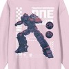 Transformers One Optimus Prime Strike Pose Adult Cradle Pink Crew Neck Long Sleeve Sweatshirt-Medium - 2 of 2