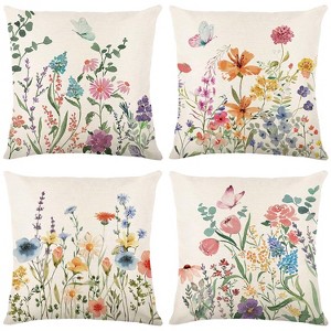 Spring Decorations for Home - Spring Pillow Covers 18x18, Pillow Covers Springtime - 1 of 2