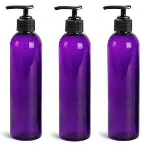 Royal Massage 8oz Bullet Round Massage Oil/Lotion/Liquid Bottle with Saddle Pump - 1 of 2