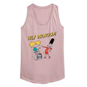 Women's - Hey Arnold! - Best Buds Graphic Racerback Tank - 1 of 4