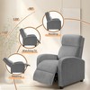 LACOO Corduroy Home Theater Recliner with Massage Backrest - 3 of 4