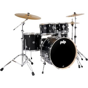 PDP by DW Mainstage 5-Piece Complete Drum Set With 22" Bass Drum & Paiste Cymbals Black Sparkle - 1 of 4