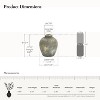 LuxenHome Rustic Gold and Brown Terracotta 8.7-Inch Tall Bud Vase Multicolored - 3 of 4