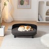 Pet Sofa,Luxury Dog Beds With Solid Wood Legs And Bent Wood Back,Dog Couch Bed,Affordable Dog Kennel,Unique Dog Beds-Cuddlewood - 3 of 4