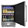 RAPSUAR 3.1 Cu.Ft.15 in.Built-In/Fressstanding Outdoor Beverage Cooler Fridge With Adjustable Feets, Waterproof, Stainless Steel - 2 of 4
