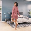 ADR Women's Nightshirt, Soft Ribbed Knit Waffle Sleep Shirt, Oversized Sweater Top Pajama - 3 of 4