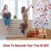 Tangkula White Realistic Xmas Tree, Lush Christmas Tree W/ PVC & PET Branch Tips - 4 of 4