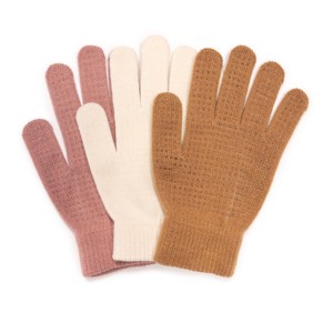MUK LUKS Womens  3 Pair Pack of Gloves - 1 of 2