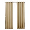 GoodGram 2 Pack Hotel Thermal Grommet 100% Blackout Window Curtain Panels - 2 of 2