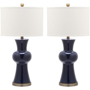 Lola Column Table Lamp (Set of 2) - 30" Height - LIT4150 - Safavieh - 1 of 4