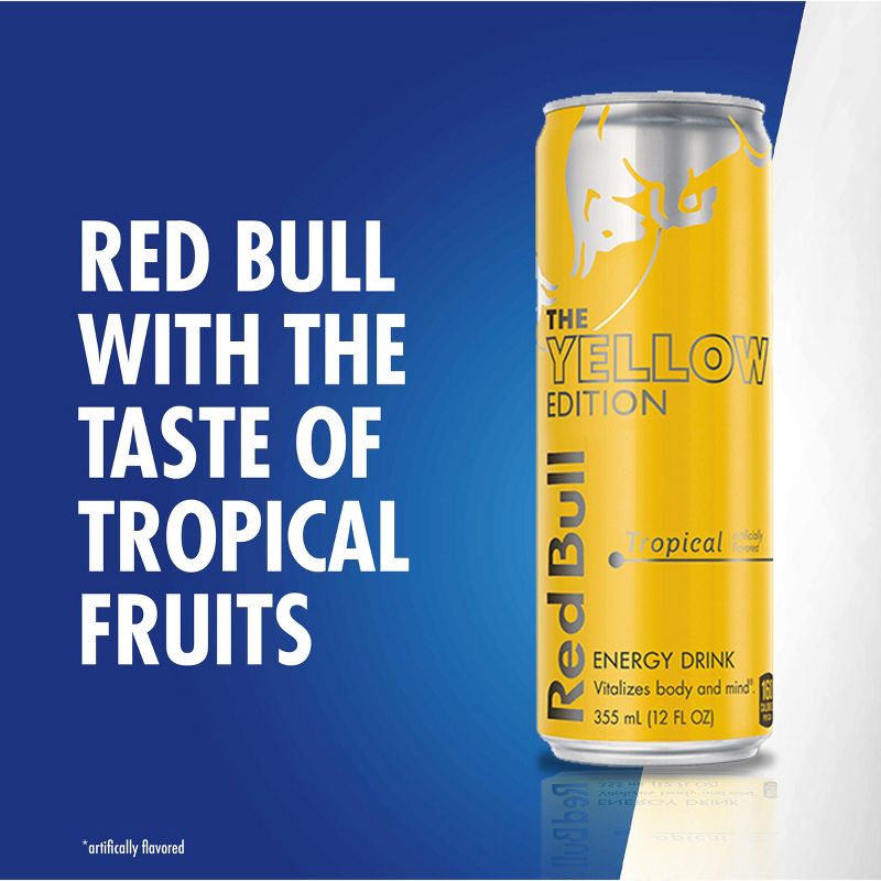 Red Bull Yellow Edition Tropical Punch Energy Drink - 12 fl oz Can, 2 of 9