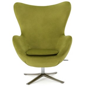 Gordon Swivel Chair - Green New Velvet - Christopher Knight Home