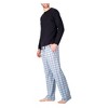 SLEEPHERO Crew Neck Long Sleeve Tee Shirt with Knit Pajama Pants with Pockets - 3 of 4