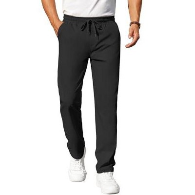 COOFANDY Mens Casual Pants Elastic Waist Chino Pants Lightweight