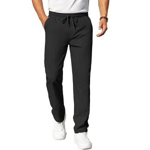 COOFANDY Mens Casual Pants Elastic Waist Chino Pants Lightweight