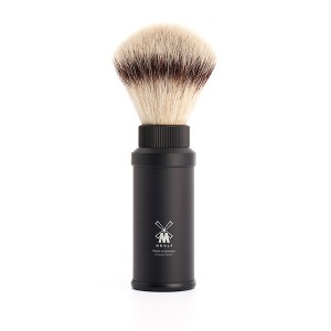 MÜHLE Travel Black Anodized Aluminum Silvertip Fiber Travel Shaving Brush - 1 of 1