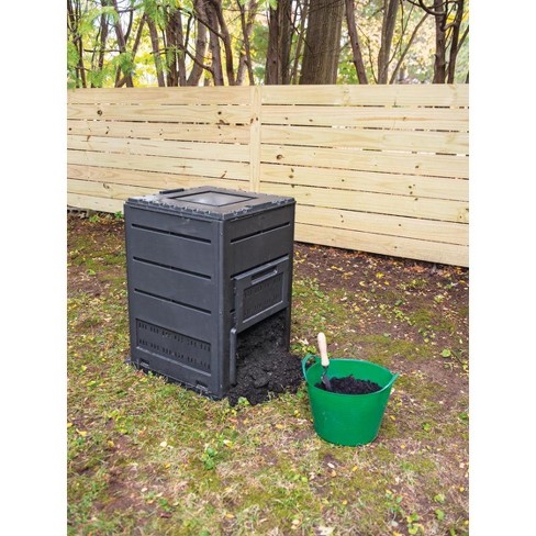 Outsunny Garden Compost Bin 80 Gallon Large Outdoor Compost Container with Easy Assembly