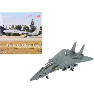 Grumman F-14D Tomcat Fighter Aircraft "VF-31 Tomcat Sunset" (2006) USAF "Air Power Series" 1/72 Diecast Model by Hobby Master