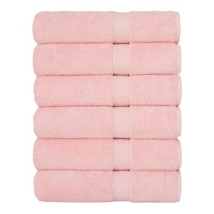 Linum Home Textiles 100% Turkish Cotton Sinemis Terry Bath Towels (Set of 6) - 1 of 3