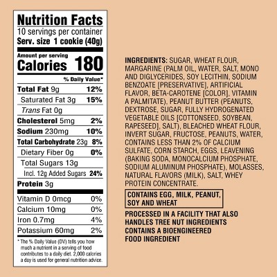 Peanut Butter Cookies - 14oz - Favorite Day™