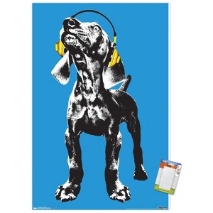 Trends International Keith Kimberlin - Puppy - Modern Weimaraner Pop Art Unframed Wall Poster Prints - 1 of 4