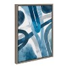 Kate and Laurel Abstract Blue and Gray Watercolor by Homes Designs, 18x24, Gray - 2 of 4