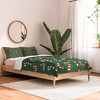 Lathe & Quill Candy Canes Green Comforter + Pillow Sham(s) - Deny Designs - 2 of 3