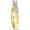 Pompeii3 1ct Yellow Gold Diamond Engagement Ring 14K - 3 of 4