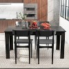 Tangkula Black Dining Table for 6 Modern 63’’ Rectangular Table w/ L Shaped Legs Wood Kitchen & Dining Room Tables - 2 of 4