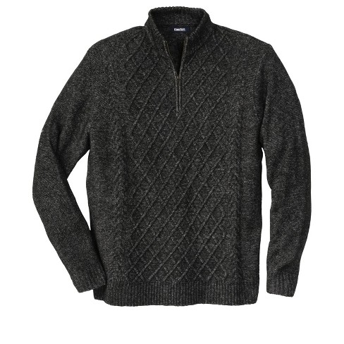 Men's big and tall cable knit sweater store