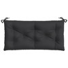 vidaXL Garden Bench Cushion Black 43.3"x19.7"x2.8" Oxford Fabric - 4 of 4