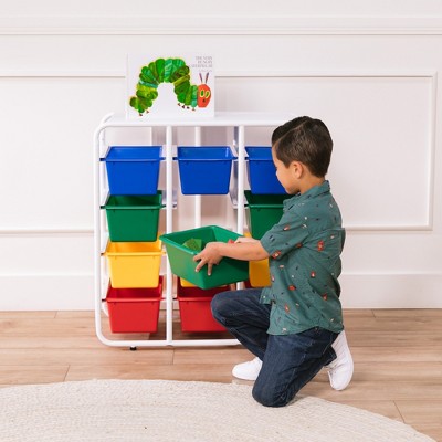 Primary Color Modular Kids Storage Rack with 12 Bins