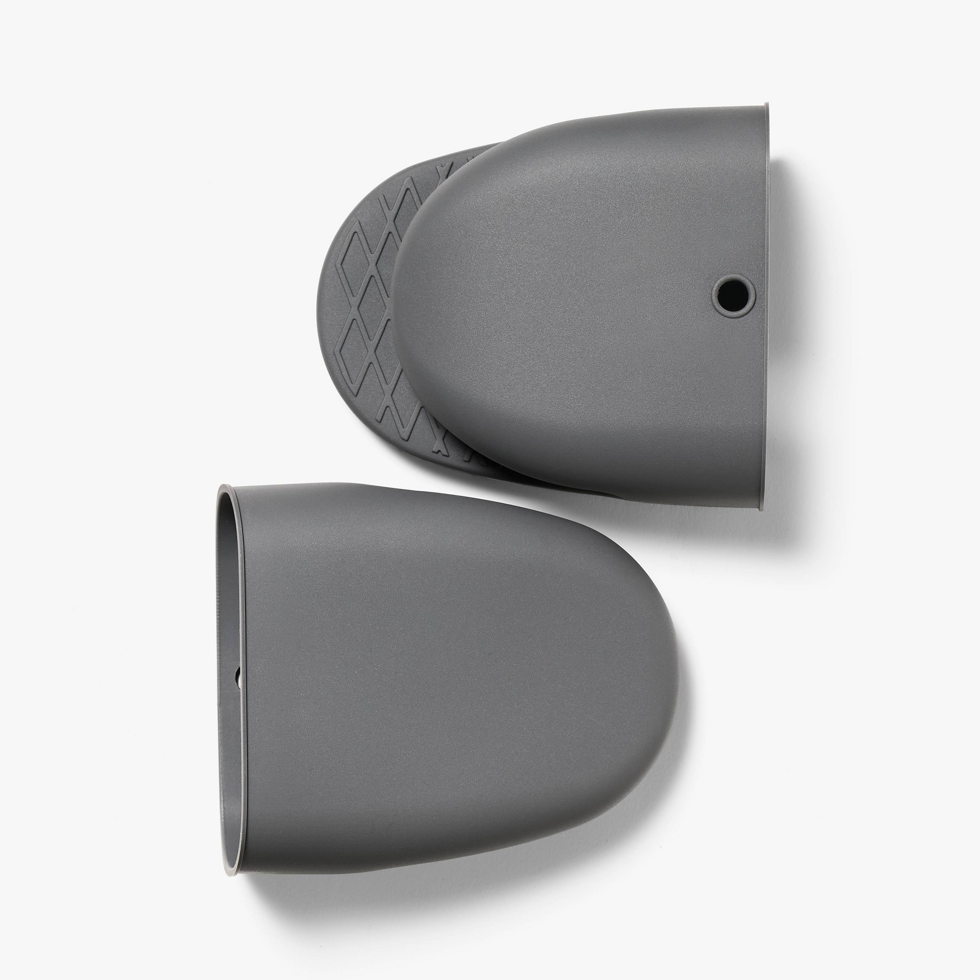 2pc Silicone Mini Oven Mitts Dark Gray - Figmint™