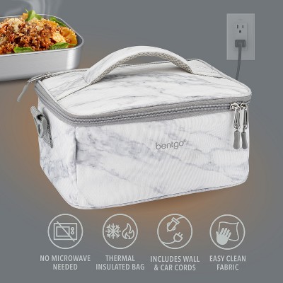 Bentgo Heat Electric Lunch Bag White Marble