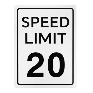 Unique Bargains Aluminum Weather Resistant Waterproof Rust Free Traffic Sign 1 Pc - 1 of 4