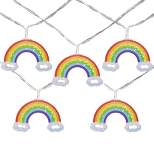 Northlight 10 Count LED Warm White Rainbow Christmas Lights - 3.25 Ft, Clear Wire