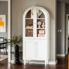Hommoo 68" Tall Arched Bookcase - 4 of 4