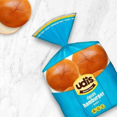 Udi's Gluten Free Frozen Hamburger Buns - 10.4oz