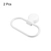 Unique Bargains ABS Waterproof Self-Adhesive Wall Mounted Oval Ring Bathroom Towel Holders 2 Pcs - 2 of 4