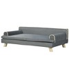 UbMelt Dog Bed Elegant Pet Bed for Dogs Comfy Dog Couch with Wood Legs Durable Elevated Dog Sofa Bed Modern and Stylish Dog Sofa - 4 of 4