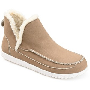 Journee Collection Womens Capreece Tru Comfort Foam Slip On Moccasin Round Toe Slippers Taupe 8.5 - 1 of 4