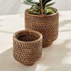 Plum & Post BURMA RATTAN CACHEPOTS SMALL, SET OF 2 - 2 of 4