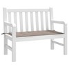 Garden Bench Cushion Taupe Oxford fabric (100% polyester) vidaXL - 3 of 4